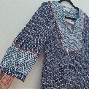 Beautiful stamped loose blouse